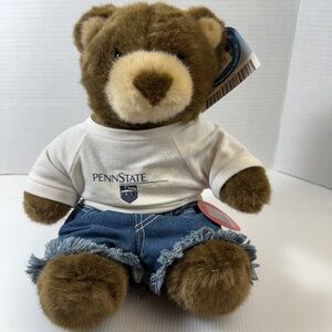 Build-A-Bear Brown Teddy Bear Lil‎ Cub Plush Toy Vintage Retired Penn State NEW